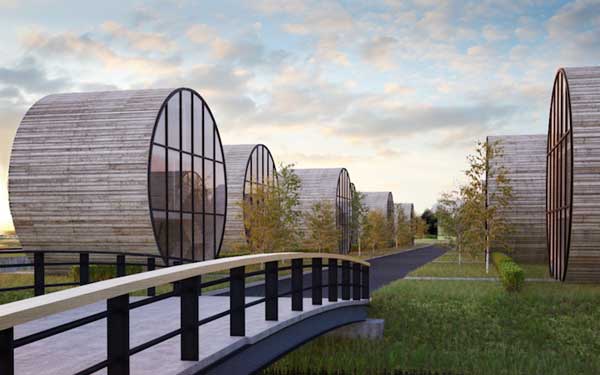 perierga.gr - Σπίτια σε σχήμα κυλίνδρου!