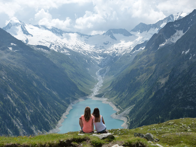 Schlegeis lake zillertal tyrol austria
