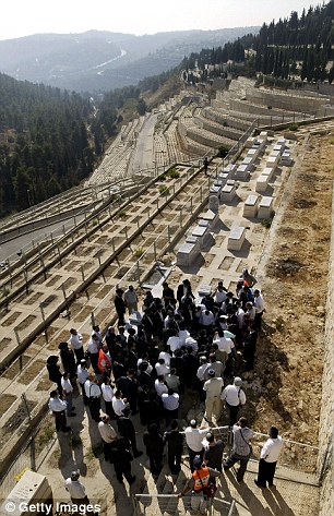 Pictured is the above ground cemetery at the site, where 150,000 people already lie buried